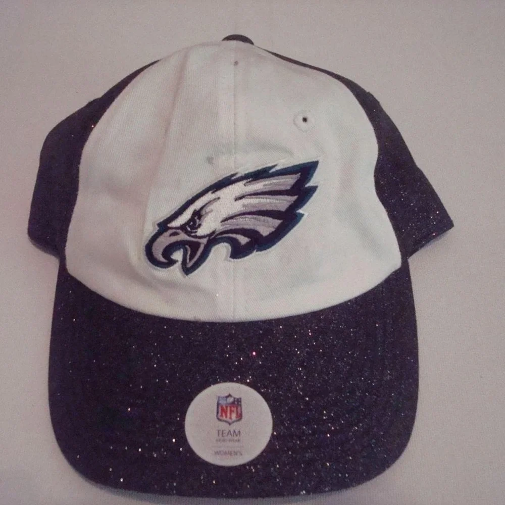 PHILADELPHIA EAGLES WOMENS GLITTER HAT CAP‎ VINTAGE 00S Y2K M4